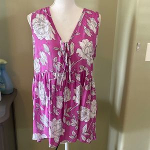 C&C California Purple Tropical Top Large